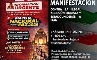¡Anticipa tu salida! Estas son las marchas y concentraciones previstas para este sábado 7 de marzo en la CDMX