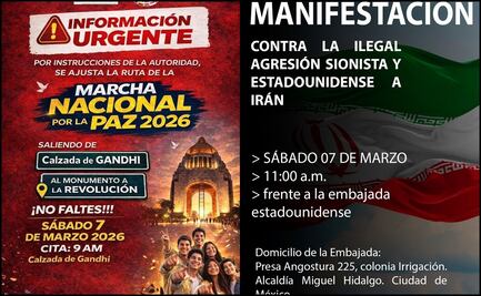 ¡Anticipa tu salida! Estas son las marchas y concentraciones previstas para este sábado 7 de marzo en la CDMX