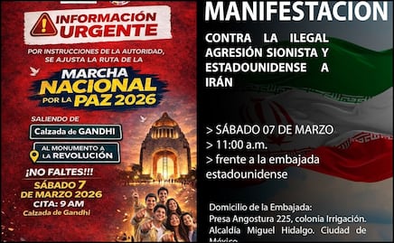 ¡Anticipa tu salida! Estas son las marchas y concentraciones previstas para este sábado 7 de marzo en la CDMX