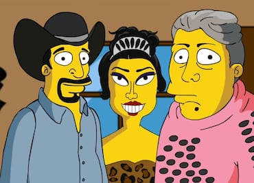 Los XV años de Rubí estilo "Los Simpson"