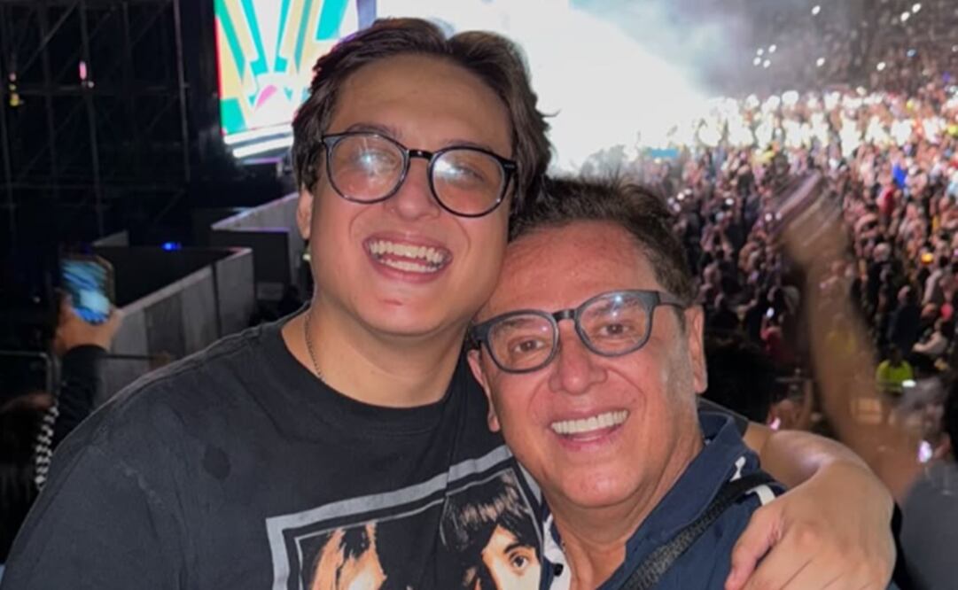 Mario Bezares y su hijo Alan disfrutan de un concierto. Foto: Instagram oficial.