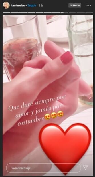 "Que dure siempre": Tania Ruiz presume su amor por su novio Peña Nieto pero descarta boda