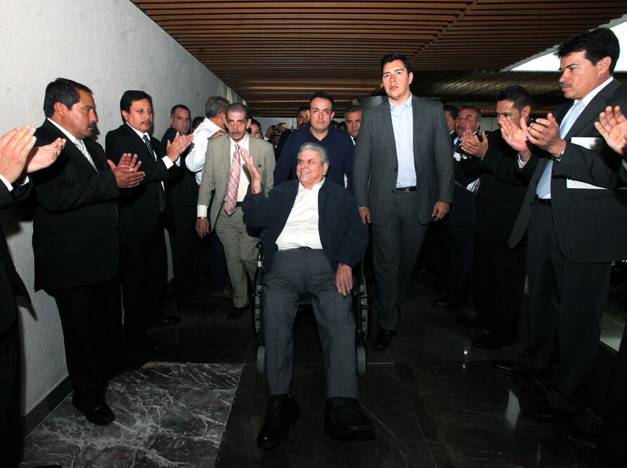 El secretario general de la Confederación de Trabajadores de México, Carlos Aceves del Olmo, destacó que la central obrera estará pendiente de que se respeten los principios fundamentales de la organización (VALENTE ROSAS. EL UNIVERSAL)