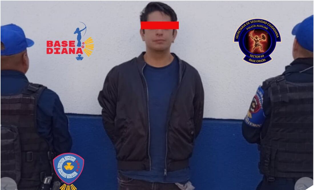 Detenido por agredir a una mujer en Nonoalco. Foto: Especial