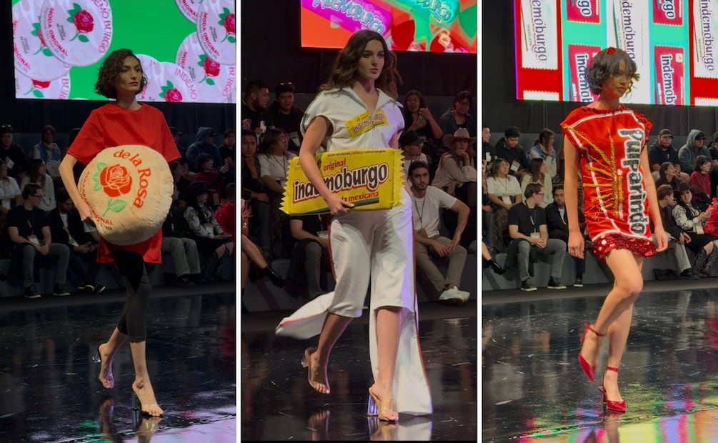 INDEMO Burgo y Dulces de La Rosa unidos en una colección que convierte un ícono cultural en pasarela. Fotos: Abril Macias - EL UNIVERSAL
