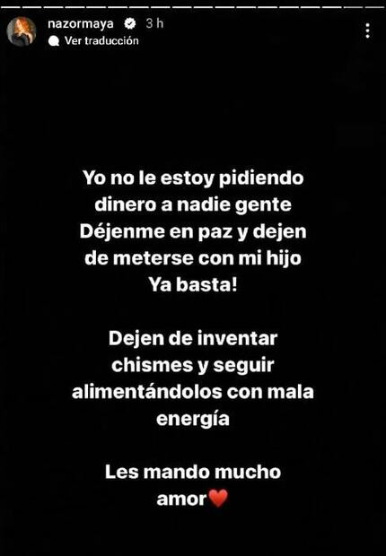 Maya Nazor responde si es verdad que le pide 200 mil pesos mensuales a Santa Fe Klan