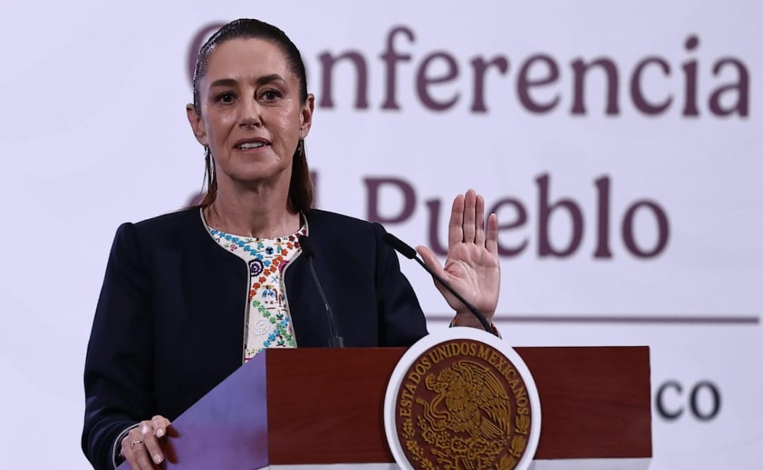 Conferencia matutina de la presienta Claudia sheinbaum en Palacio Nacional el 8 de septiembre de 2025. Foto: Berenice Fregoso/EL UNIVERSAL