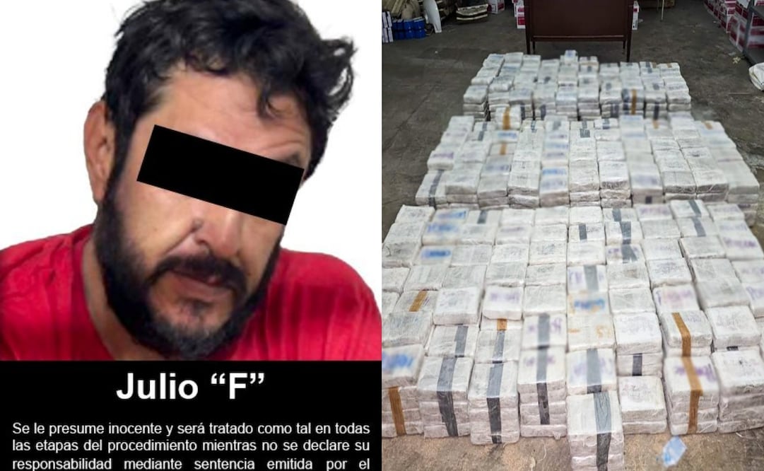 Dan prisión preventiva hombre por transportar más de una tonelada de cocaína en Chiapas; la ocultó en costales de salvado de trigo. Foto: Especial