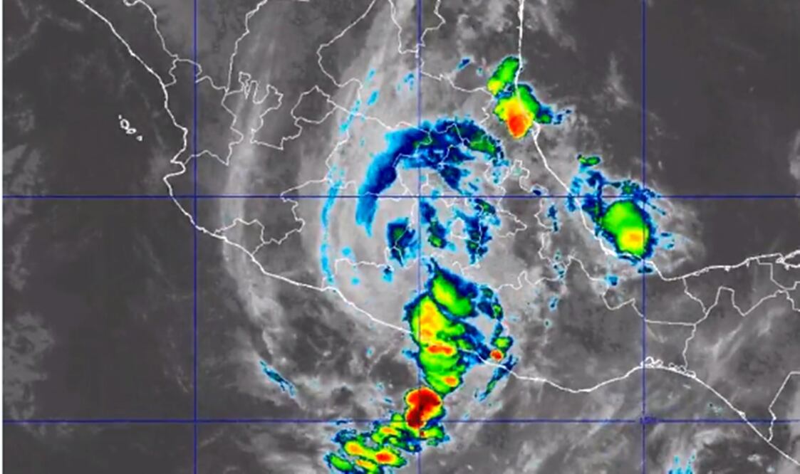 "Otis" registra vientos máximos sostenidos de 95 kilómetros por hora y se desplaza al nor-noroeste a 17 kilómetros por hora. Foto: especial