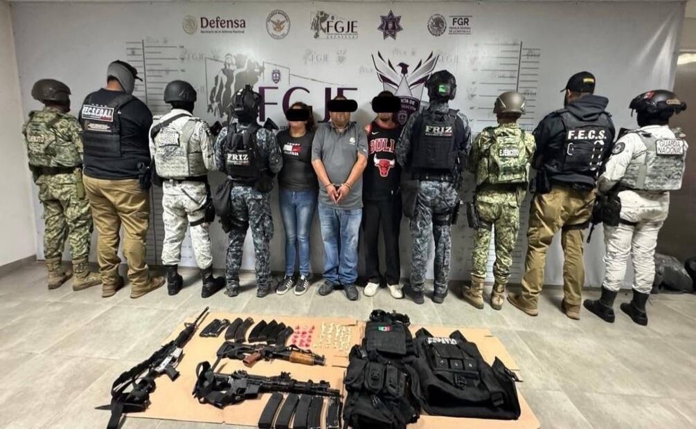 Detienen a 11 presuntos integrantes del CJNG tras emboscada a fuerzas de seguridad en Zacatecas. Foto: Especial