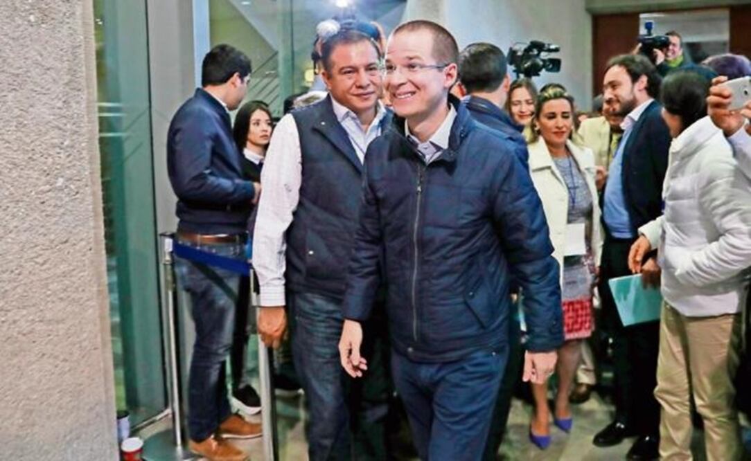 Ricardo Anaya arriving at the National Council - File photo/EL UNIVERSAL