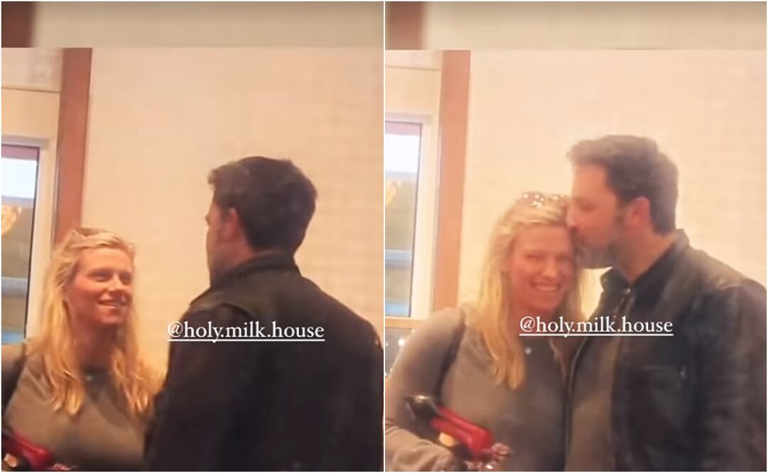 Ben Affleck es captado junto a una mujer.
Fotos: Instagram, vía @holy.milk.house