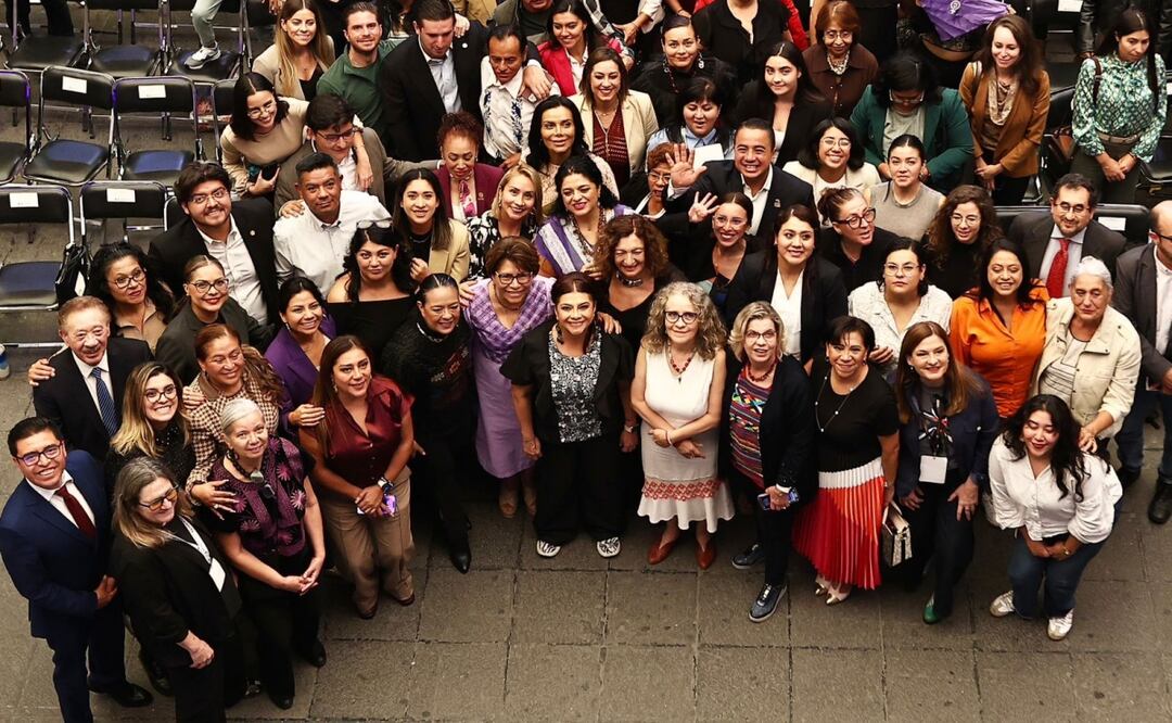 La jefa de Gobierno encabeza la presentación de la Ley de Sistema de Cuidados en el Museo de la Ciudad de México. Fotos: Berenice Fregoso El universal