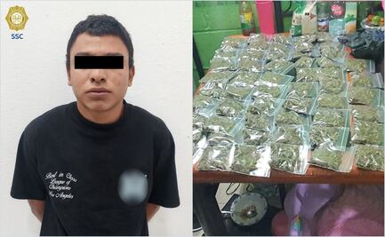 Cae narcomenudista con más de 100 dosis de droga en la Cuauhtémoc; tiene 2 carpetas de investigación por extorsión
