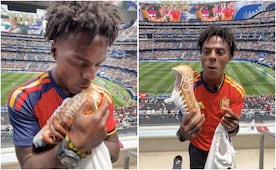 Influencer IShowSpeed recibe regalo de Cristiano Ronaldo; le da los botines que utilizó en la Copa Mundial 2026