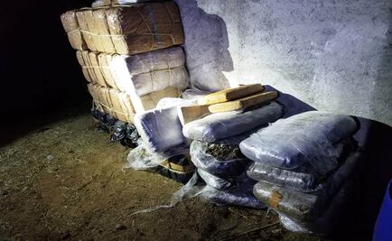 Aseguran 200 kilos de marihuana en Tamaulipas