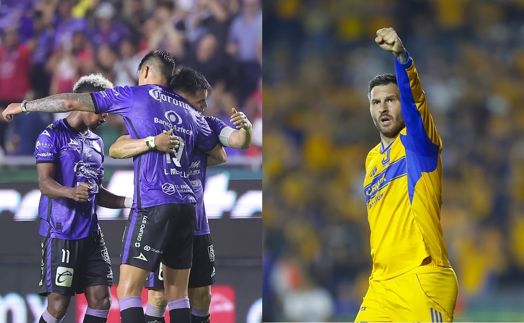 Tigres y Mazatlán en festejo de gol, durante la fase regular del torneo Clausura 2026 - Fotos: Imago7