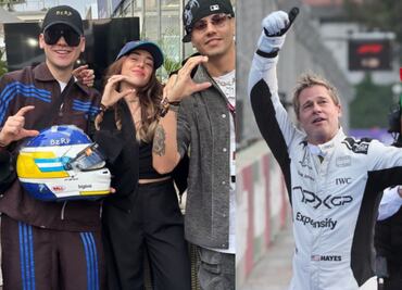 Desde Bizarrap hasta Brad Pitt, los famosos que se dieron cita en el GP de México