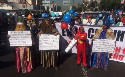 "Reyes Magos" bloquean Puente de Alvarado