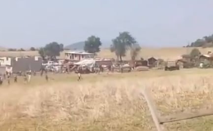 Operativo contra tala ilegal en Edomex termina en balacera; hay una persona herida y dos camionetas incendiadas