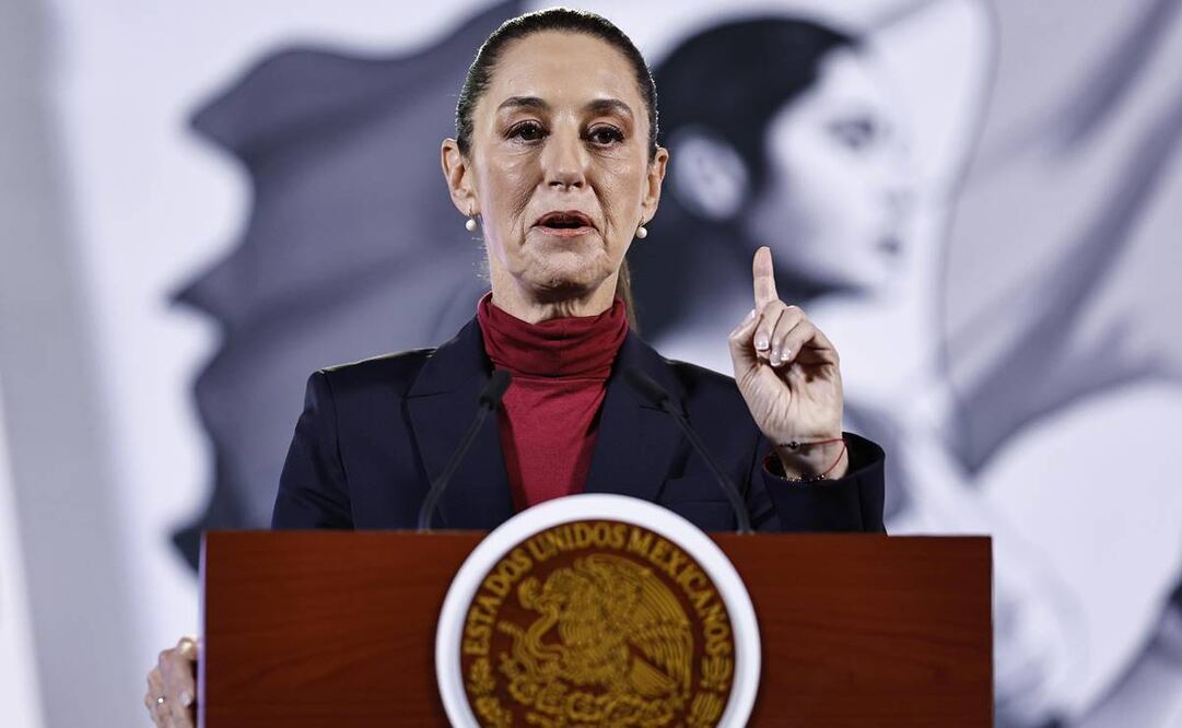 Conferencia mañanera de Claudia Sheinbaum del 2 de diciembre, desde Palacio Nacional. Foto: Sáshenka Gutiérrez|EFE