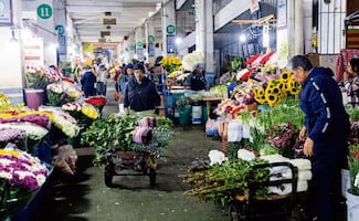 El Mercado de Jamaica florece aún de madrugada 