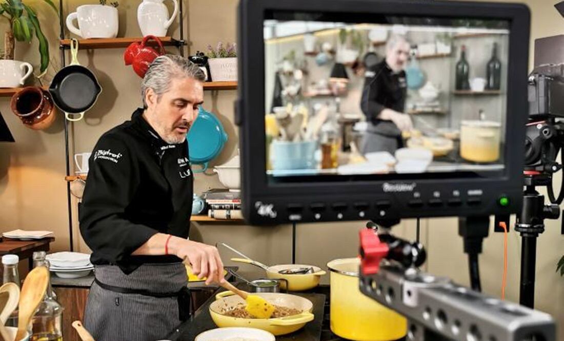 Mikel Alonso impartiendo una online Foto: Consorcio de Jamón Serrano