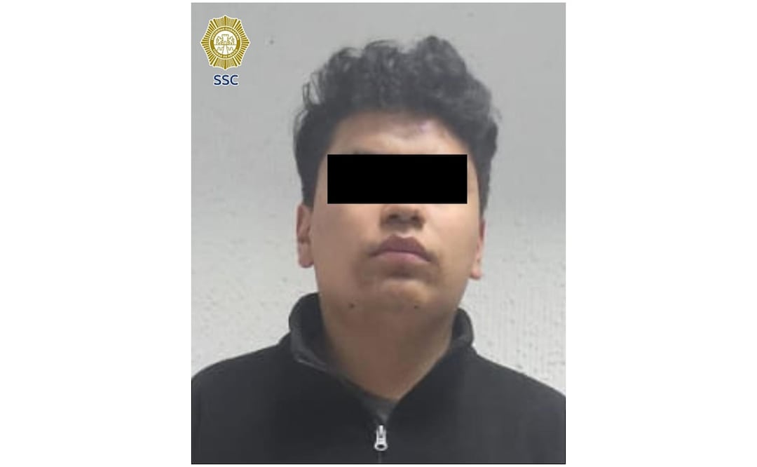 El detenido es señalado por presuntamente asesinar al padre de su novia en la alcaldía Xochimilco, CDMX (18/01/2025). Foto: Especial