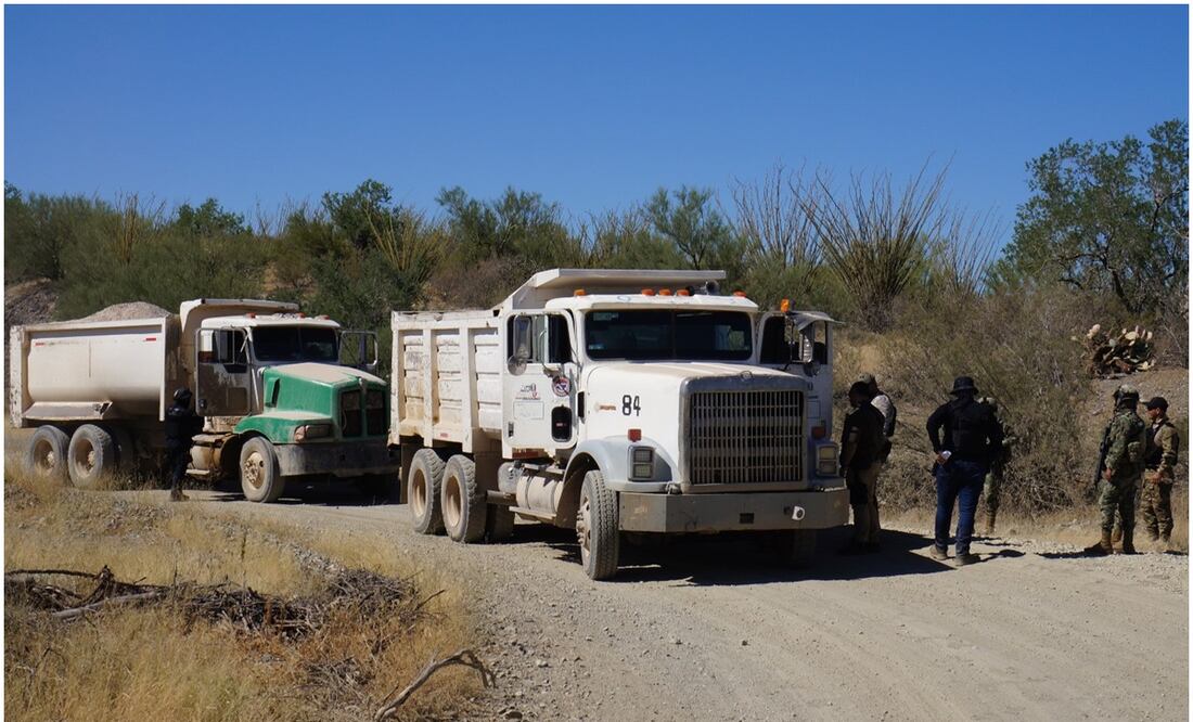 Este jueves 14 de noviembre ocurrió un derrumbe en una mina de Badiraguato, Sinaloa. Foto: Seguridad Pública Sonora