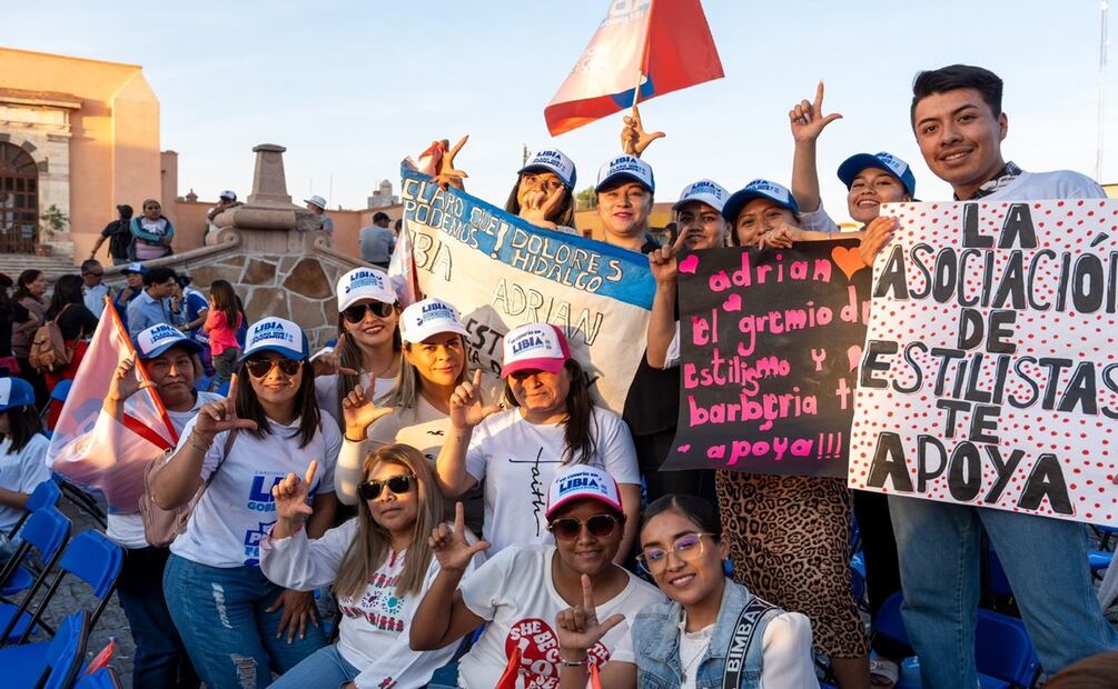 Libia Dennise García Muñoz Ledo en Dolores Hidalgo. Foto: Xóchitl Álvarez