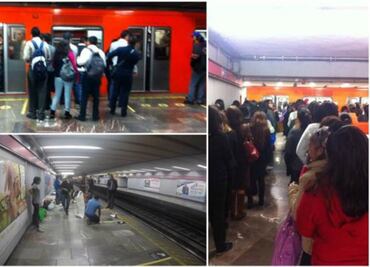 Evitar empujones en el metro se hace viral