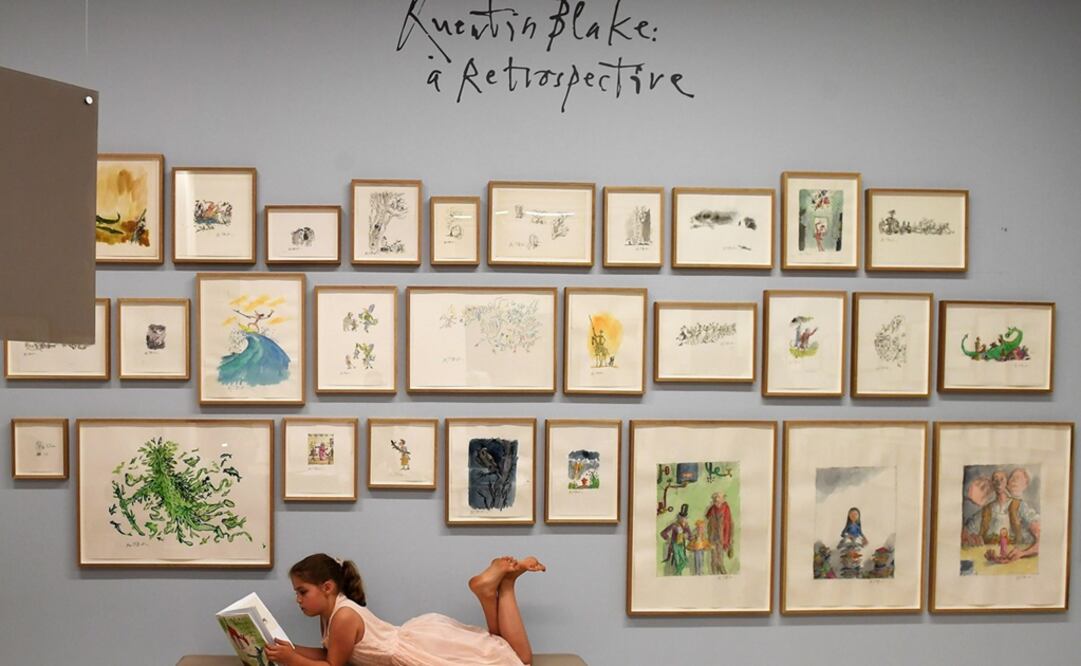 "Quentin Blake: Una retrospectiva: 40 años de versiones alternativas", reúne 30 trabajos del ilustrador británico. Foto: EFE
