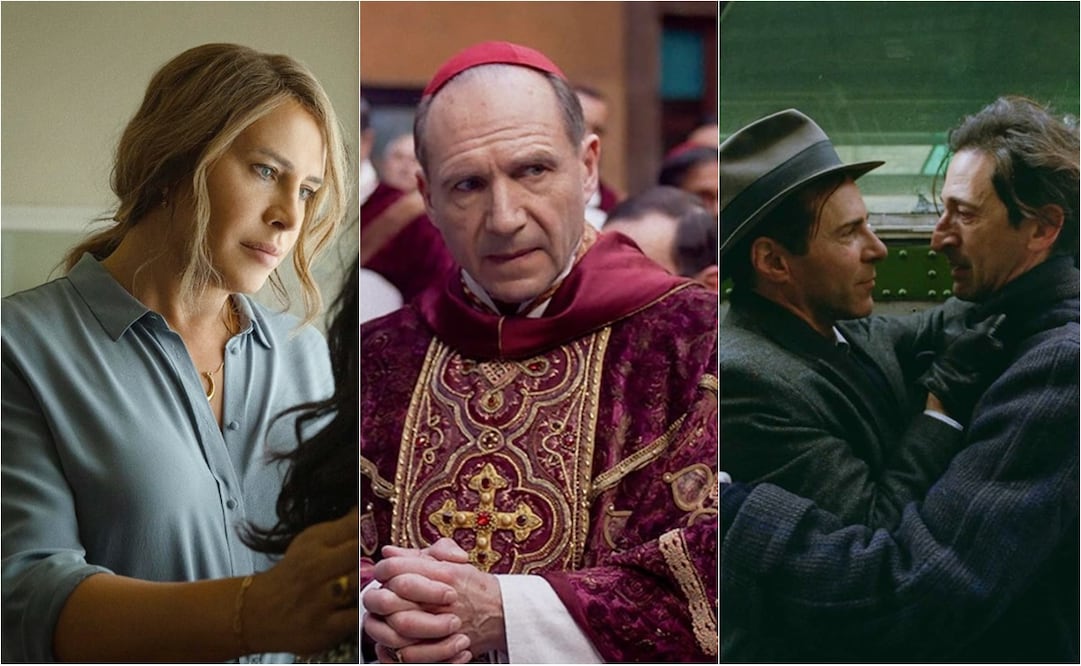 "Emilia Pérez", "Cónclave" y "The Brutalist", unas de las películas nominadas a los Oscar 2025.
Fotos: IMDb