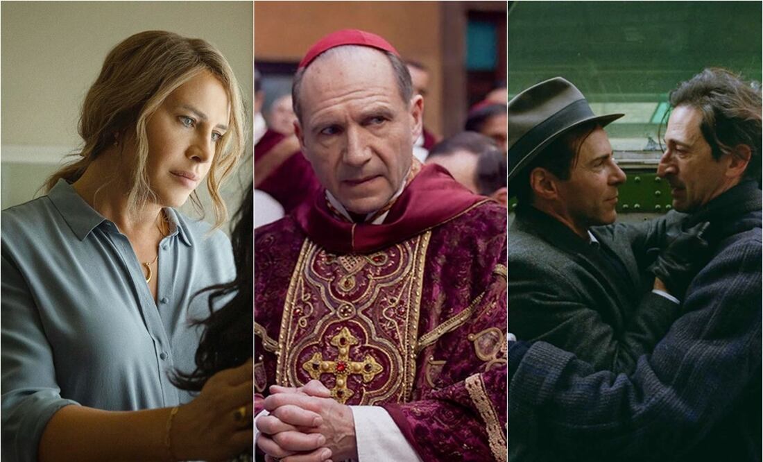 "Emilia Pérez", "Cónclave" y "The Brutalist", unas de las películas nominadas a los Oscar 2025.
Fotos: IMDb