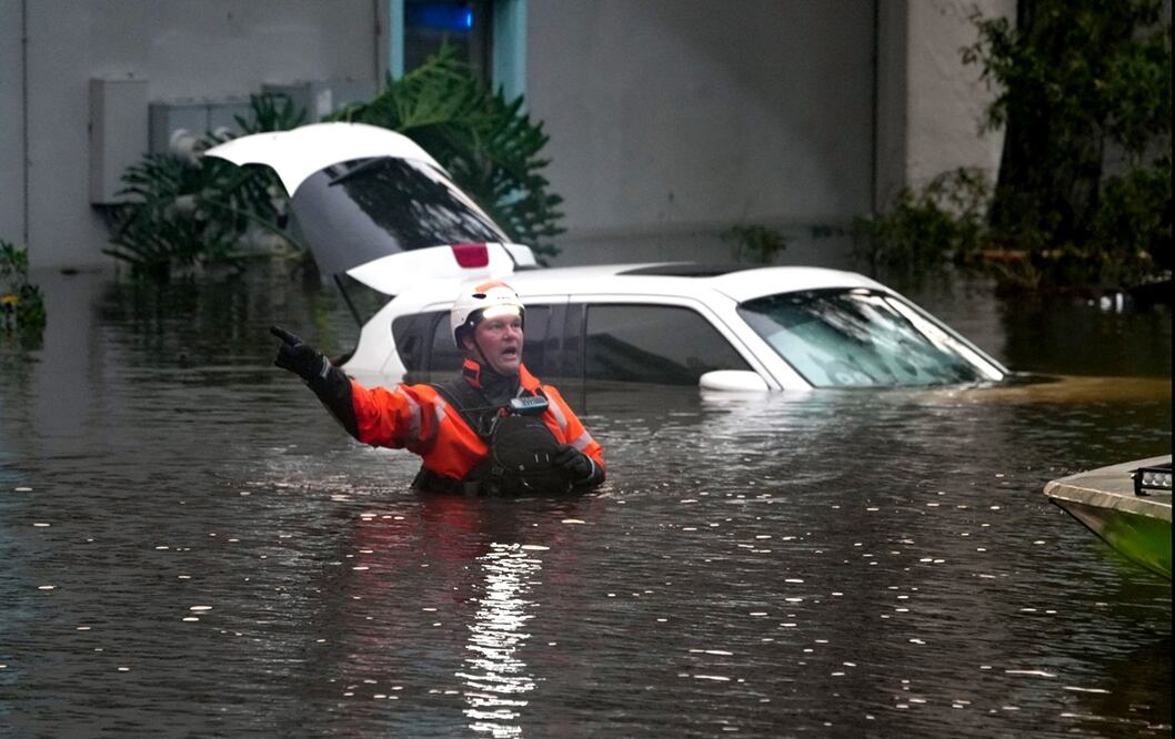 Afectaciones por el Huracán Milton tras su paso por Florida, EU. Foto: AFP
