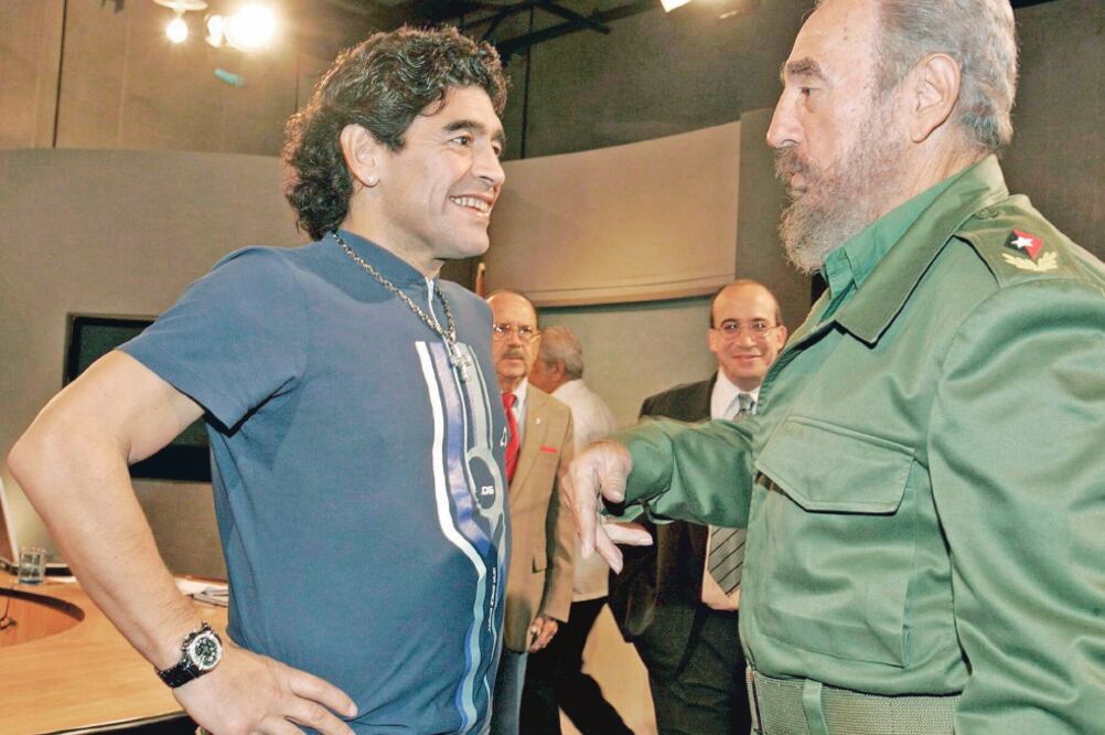 El Pelusa fue protegido de Fidel Castro, ex presidente de Cuba. Foto: EFE