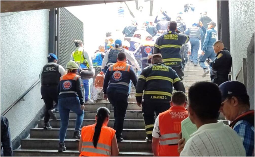 Mujer se arroja a las vías del Metro. Foto: Especial