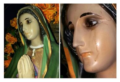 Imagen de la Virgen de Guadalupe 'llora' en Acapulco