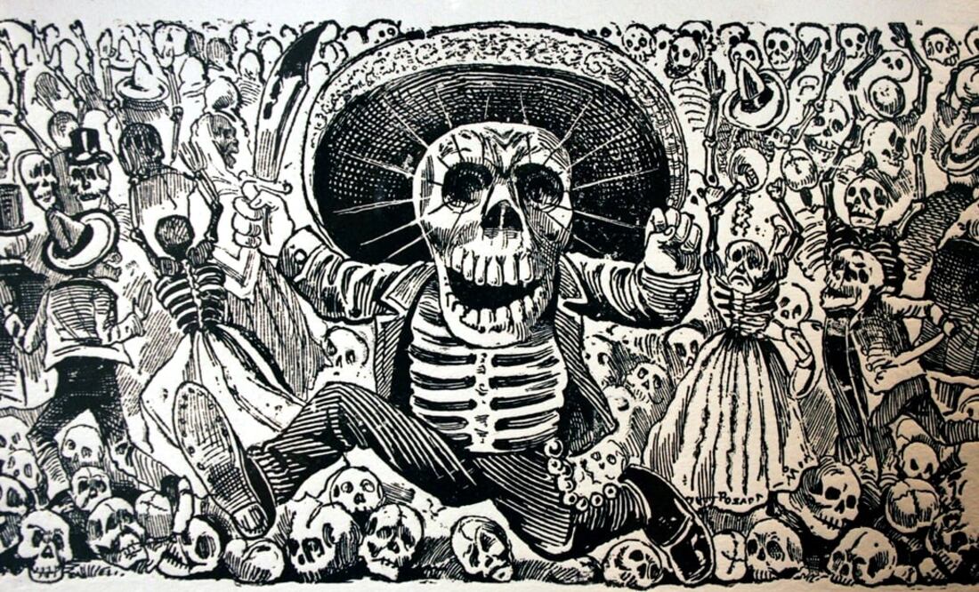 Though the literal meaning of the word is “skull,” the Calavera is a poetic genre that serves as a humorous epitaph of sorts - Photo: Leopoldo Smith/EFE