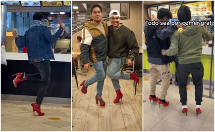 Al ritmo de “tacones rojos”: jóvenes usan zapatillas para conseguir “Menú Yatra”