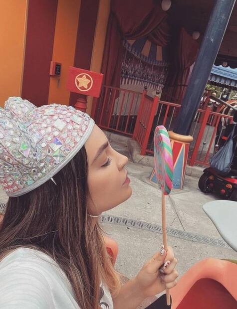 Belinda festejó así su cumpleaños en Disney