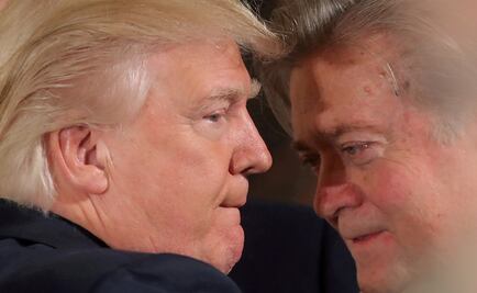 Trump se siente "traicionado" por declaraciones de Bannon en libro