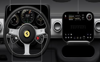 Ferrari adelanta el interior su primer auto eléctrico