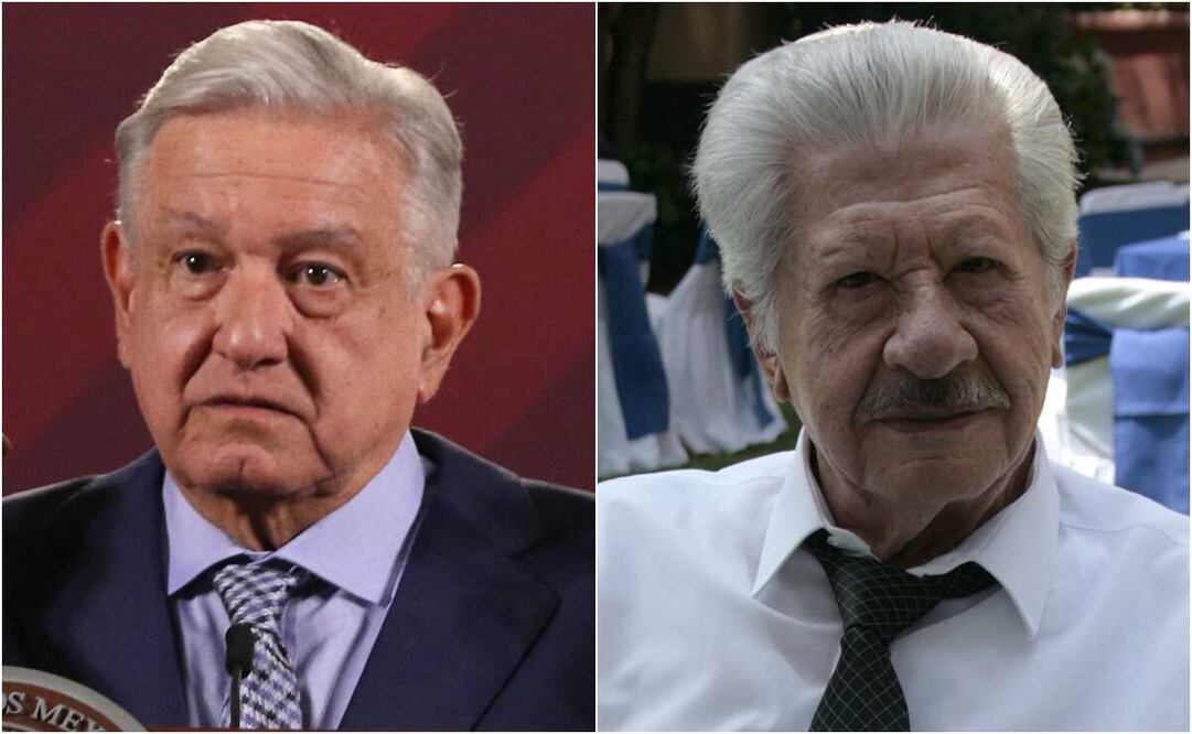 En su cuenta oficial de Twitter, López Obrador envío abrazos a familiares y amigos del actor, quien falleció ayer a la edad de 89 años. Foto: Archivo / EL UNIVERSAL