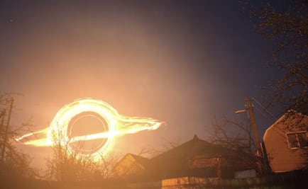 Así sería el cielo con un agujero negro cerca