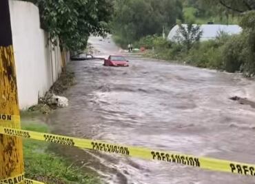 Lluvias en Tezontepec, Hidalgo dejan importantes daños en viviendas, escuelas y vialidades; no hay lesionados