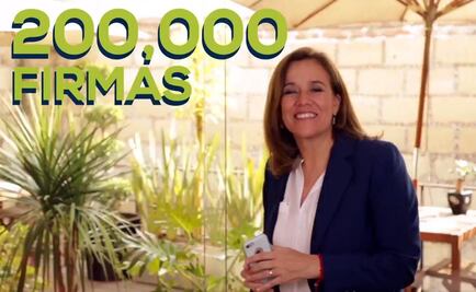 Margarita Zavala reúne 200 mil firmas para candidatura independiente
