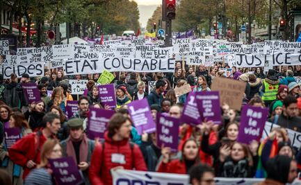 Miles de manifestantes salen a las calles para pedir un alto al sexismo en Francia 