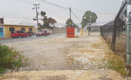 Lluvia y granizo sorprende a habitantes de San Cristóbal de las Casas, Chiapas