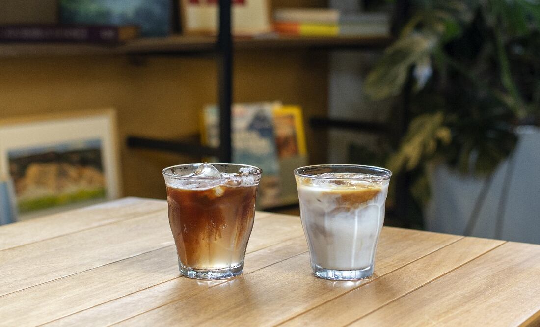 Ginger presso y capuccino frío de Buna en La Tostadora. Foto: Angélica Chema